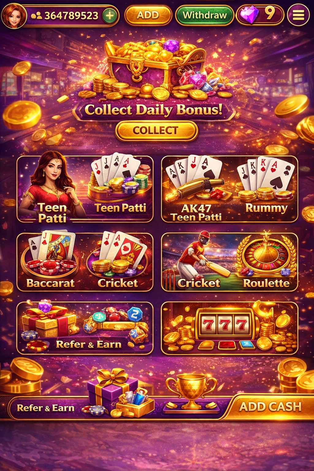 cafe casino login game
